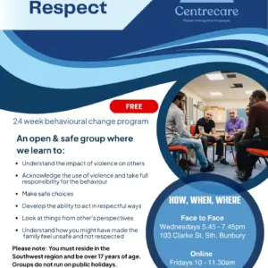 Men Choosing Respect - Southwest (Bunbury) Face to Face