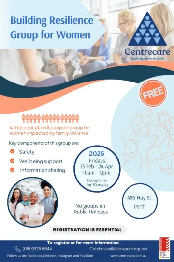 Centrecare Perth Building Resilience Feb Apr 2026
